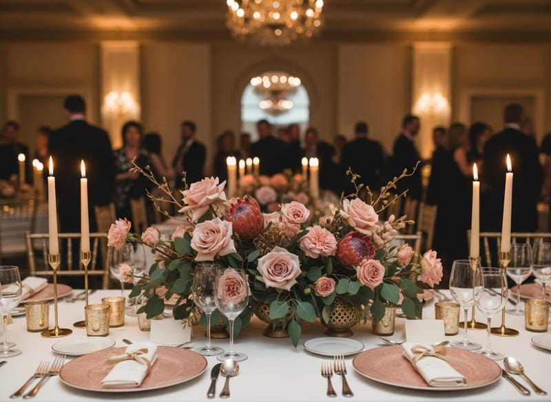 Centerpiece floral pour événement d'entreprise
